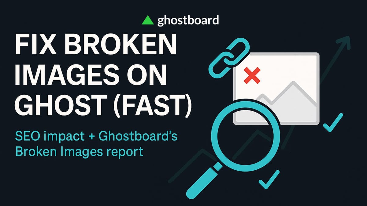 Fix Broken Images on Ghost 🎇
