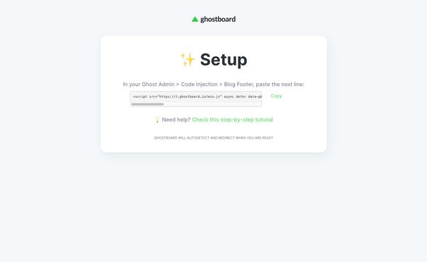 How to setup Ghostboard