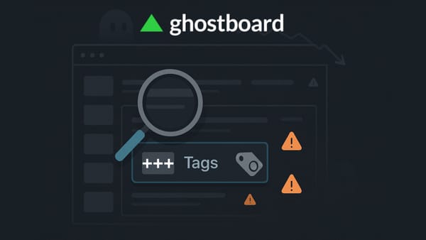 Too Many Tags in Ghost? Fix It with Ghostboard ✨